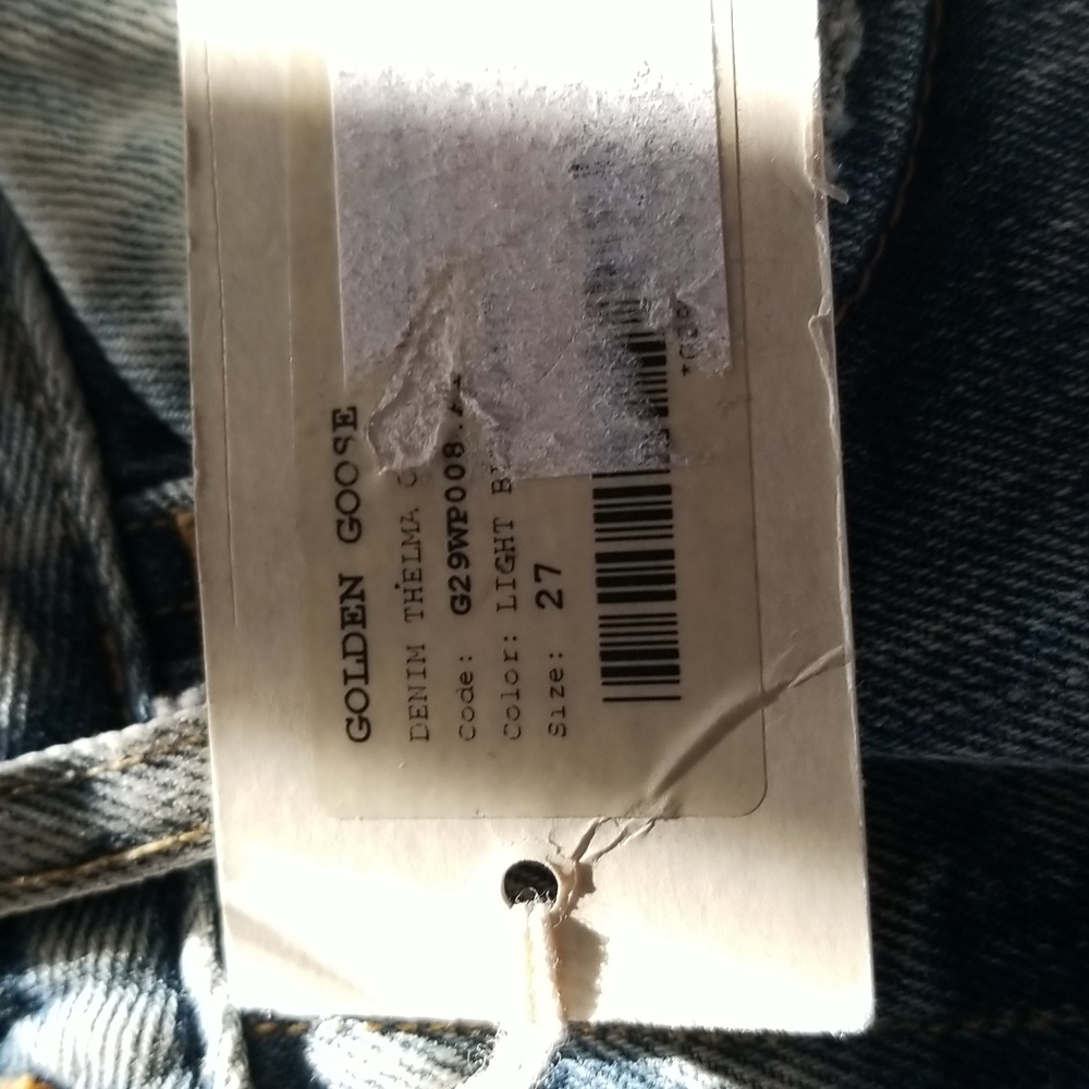 Golden Goose Thelma High Waist Carrot Leg Jeans Size 27 Blue - Picture 9 of 11